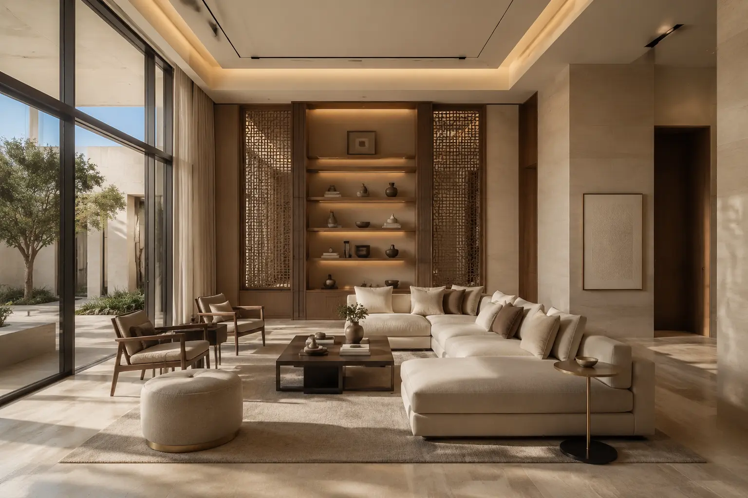 نموذج يعبر عن خدمة التصميم الداخلي